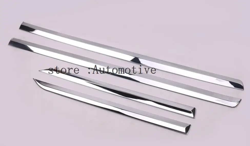 Для Volvo S60 Chrome Боковая ДНА двери кузова рельефные накладки детали отделки защитные рамки автомобильные аксессуары 4 шт