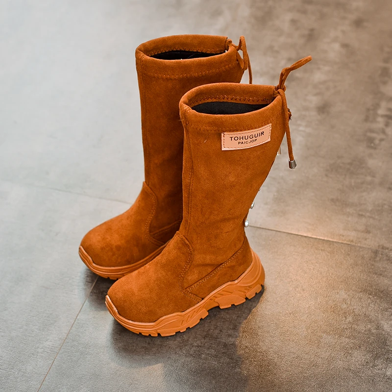 2018 осень и Новинка зимы модная одежда для девочек сто ботинки на шнуровке