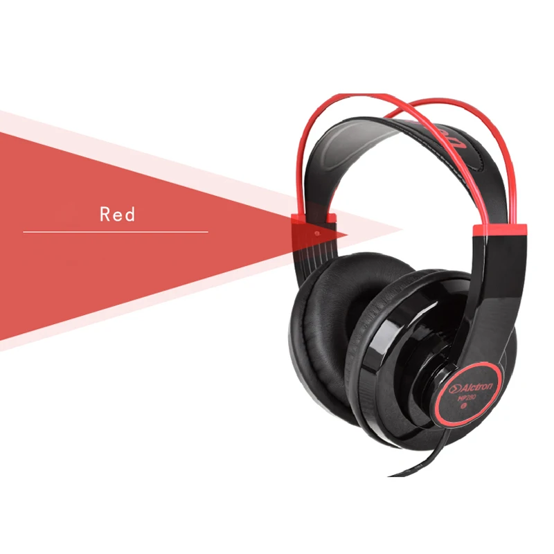 Red Alctron HP280 профессиональные мониторные наушники dj studio Наушники Hi-Fi стерео музыкальные наушники портативные и модные - Цвет: Red