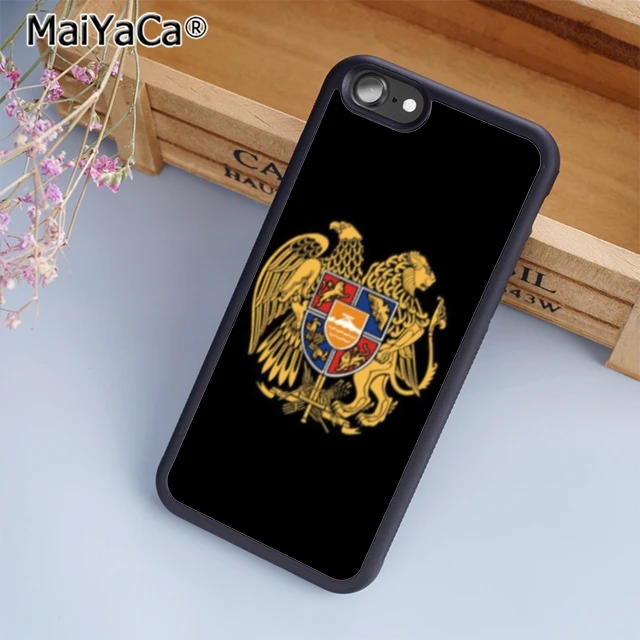 MaiYaCa Армянский Герб оружия флаг чехол для телефона iPhone 5 6 s 7 8 plus 11 12 Pro X XR XS max Samsung S6