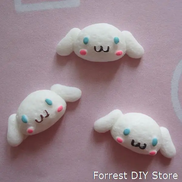 

14*30mm resin flat back cabochon white dog cake dessert for ornament min 50pcs