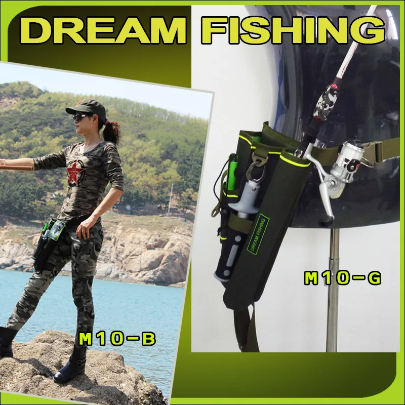 Сумка для рыбалки Dream Fishing 19x6x33 см с футляром приманки 1200D нейлоновый поясной - Фото №1