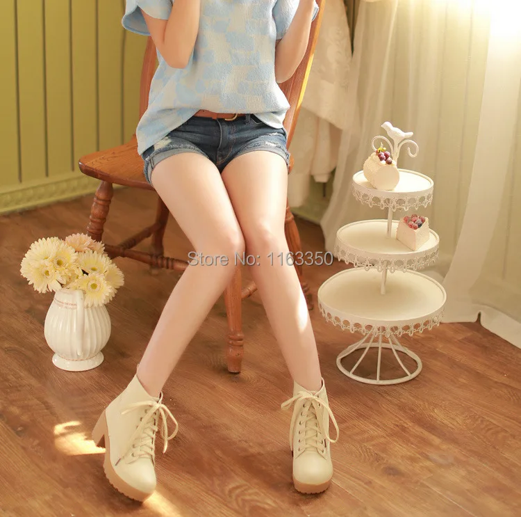 2014 Spring autumn winter boots women's shoes thick heel short high heeled fashion boot CT596|boot inserts|boots deliveryboot scanner |