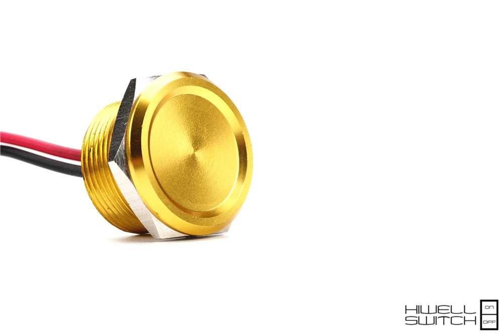 25 мм алюминиевый анодированный пьезо переключатель (Rohs CE) 5 видов цветов