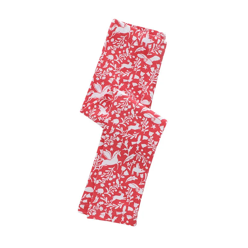 Детские леггинсы с рисунком животных длинные хлопковые брюки-Карандаш для