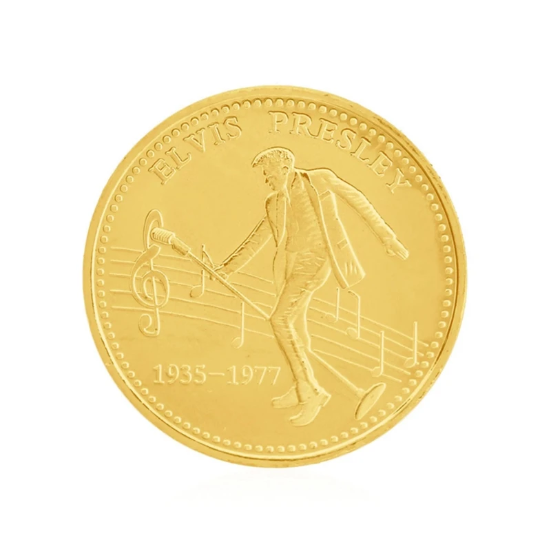 Памятная монета Элвиса Пресли коллекция искусство подарок BTC Биткоин сплав