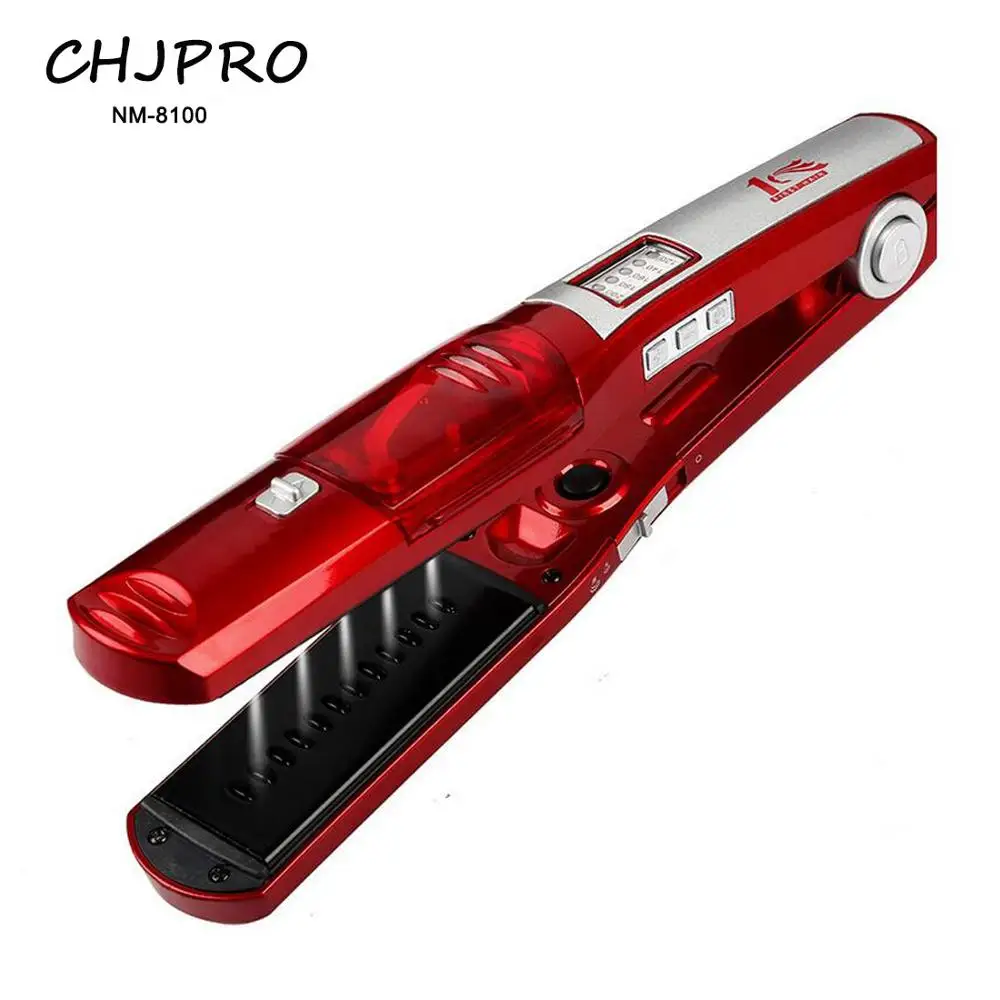 

For CHJPRO Ceramic Steam Hair Straightener, Professional Flat Iron Vapor Spray Straightening Hair Iron Fast Heating Styling