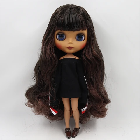 Ледяная кукла DBS Blyth 1/6 bjd черная микс коричневый волос сустав тела 30 см кукла на заказ кукла DIY Аниме Девушки
