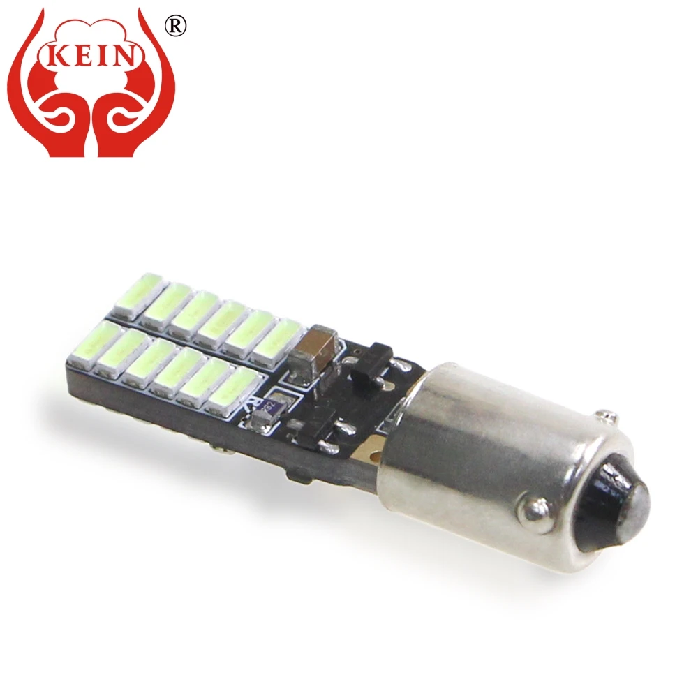 KEIN 50PCS T4W ba9s led BAX9S BAY9S h6w h21w car bulb 4014 24SMD auto interior dome vehicle signal lights lamp 12V t4w T11 363 | Автомобили