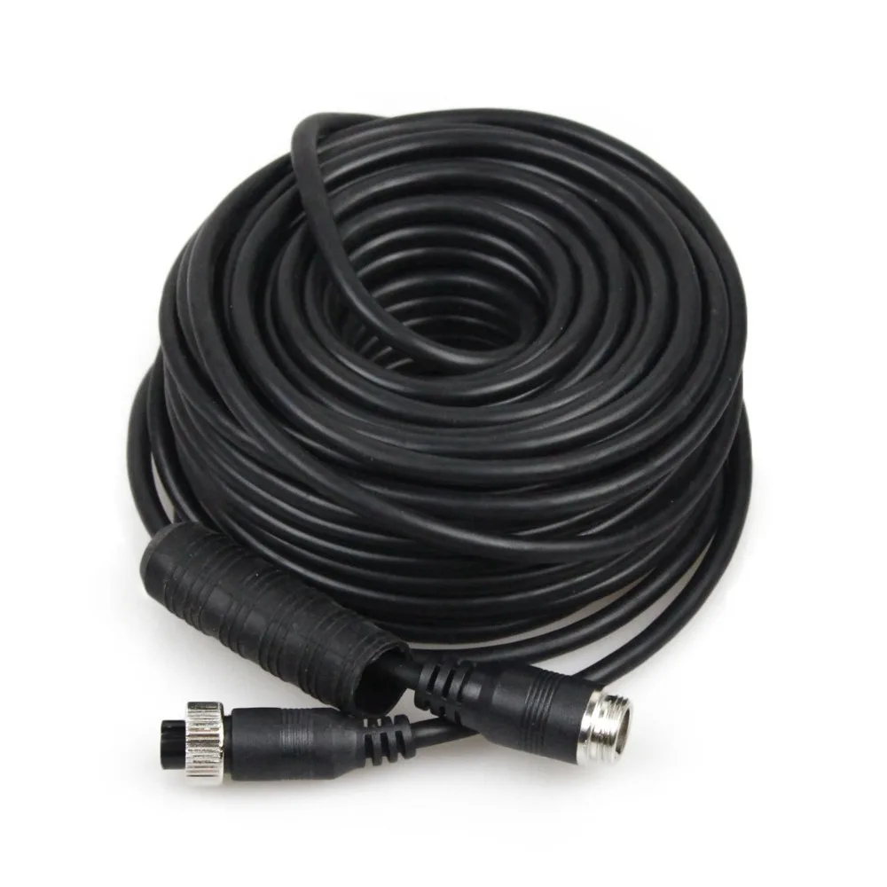 DIYSECUR DC 12 V-24 V " автомобиля заднего хода монитор+ 4pin светодиодный Цвет Ночное ВИДЕНИЕ CCD камера заднего вида резервного копирования Камера для автобус