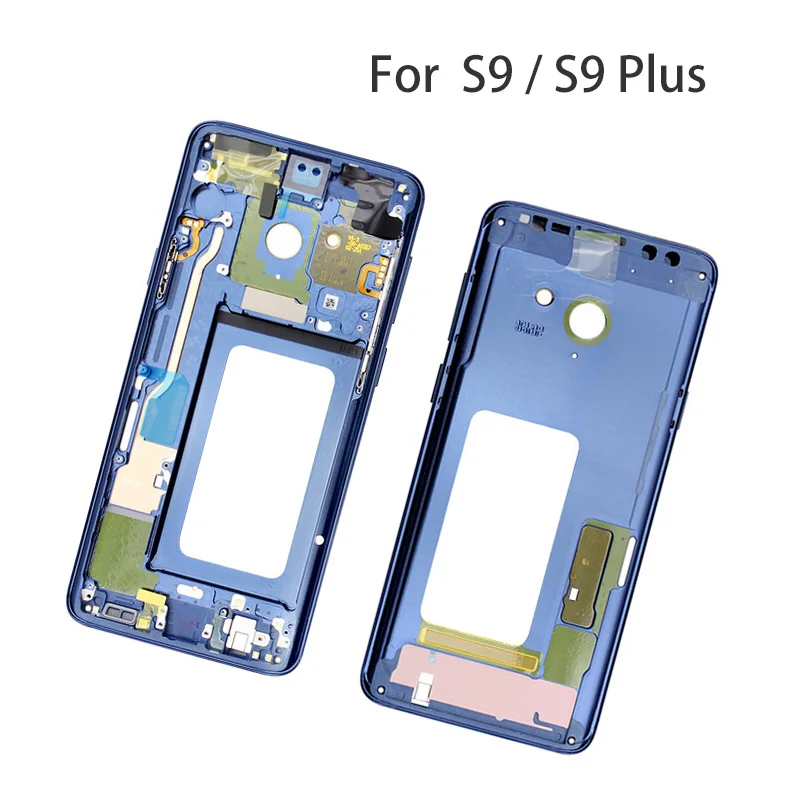 Для Samsung Galaxy S9 G960F + Plus G965F средняя рамка Корпус Передняя корпуса с боковыми