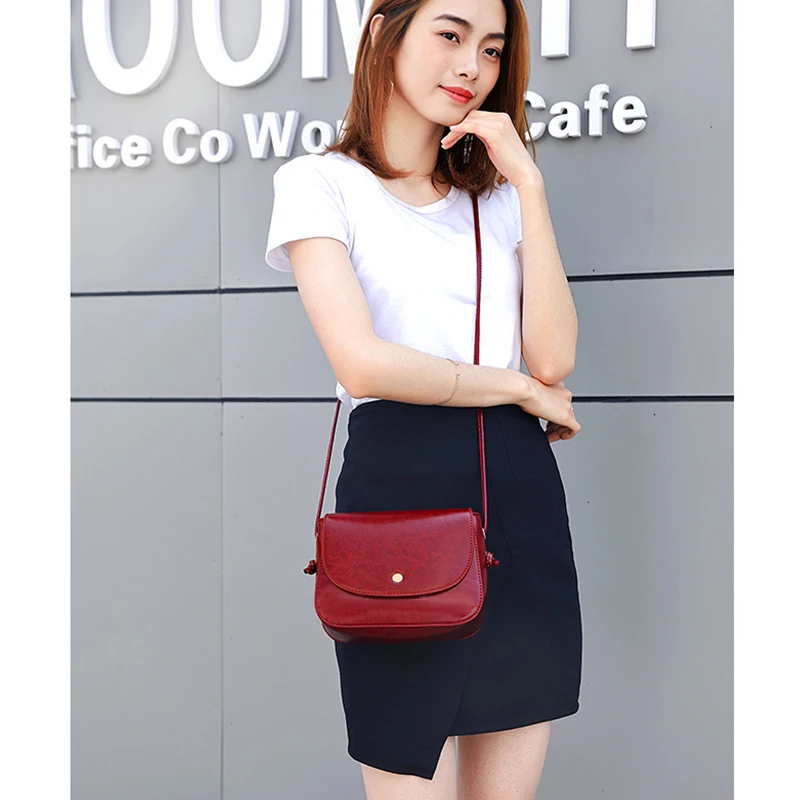 Маленькие однотонные сумки на плечо для женщин дамские Роскошные Миниатюрные