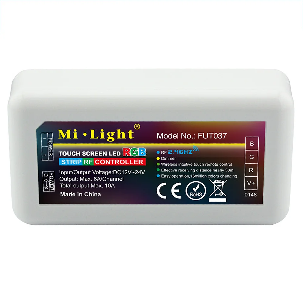 Контроллер светодиодной ленты BSOD Milight RGB FUT037 4 зоны 12 В постоянного тока 24 RF2.4G