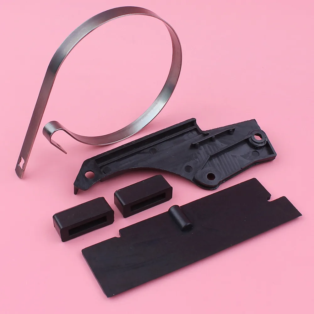 

Chain Brake Band For Chinese Chainsaw 5200 52cc Spring Cover Oil Baffle Plate Guide Bumper Strip Kit Spare Tool Part