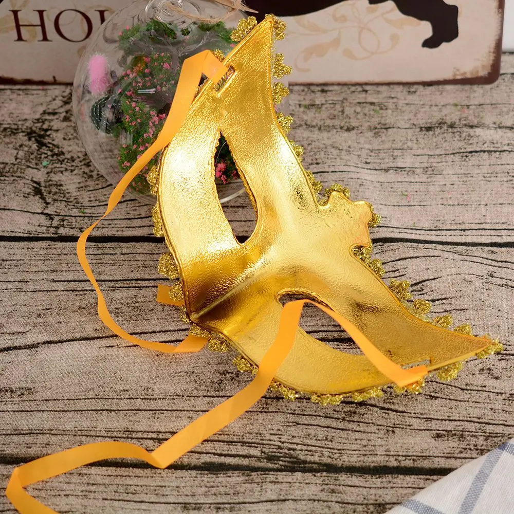 Винтажная металлическая Лазерная вырезка маска призрака Венецианская