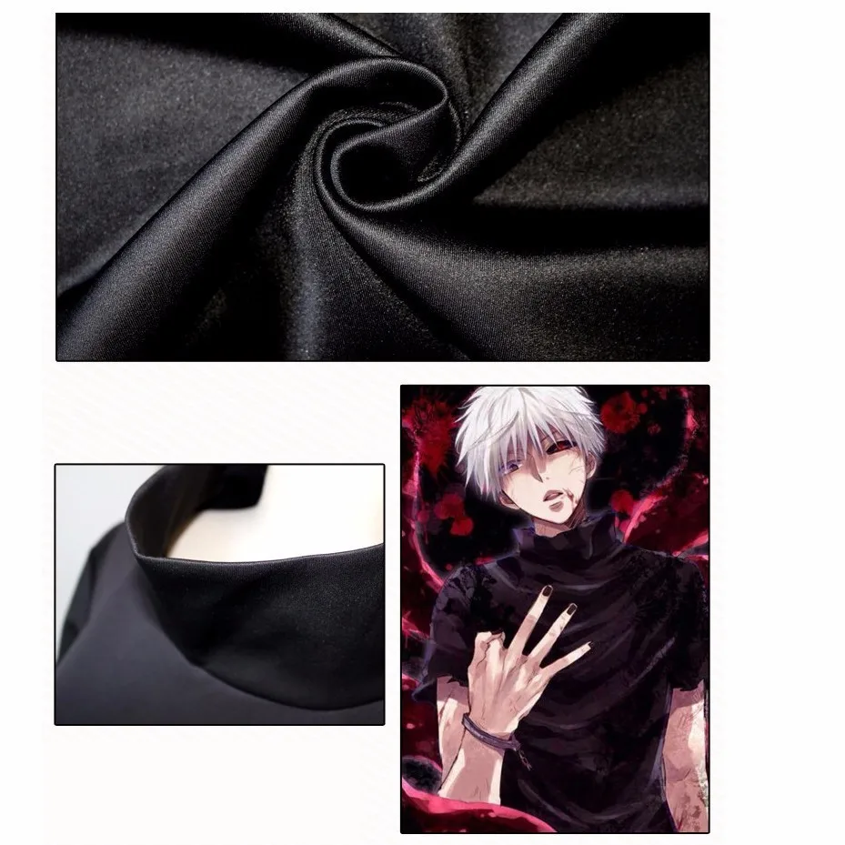 JP Аниме Токио вампиры Kaneki Ken Косплей Костюм Полный комплект повседневный костюм