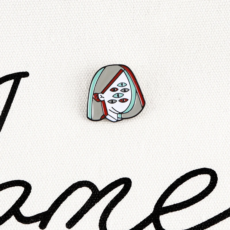 Пикассо Eyeball лицо Женщины Эмаль булавки искусство броши значки джинсовый пиджак