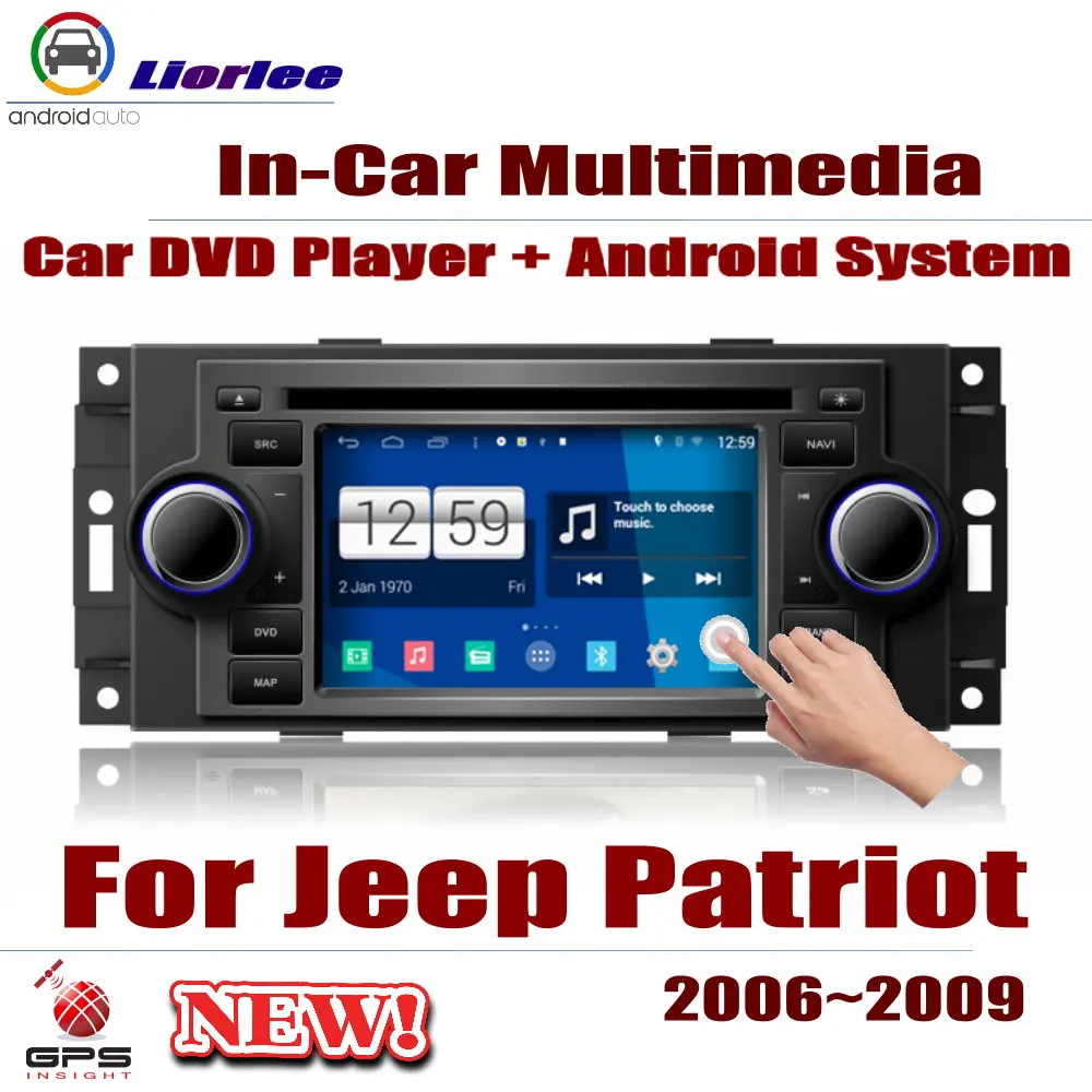 Автомагнитола DVD плеер gps навигация для джип Патриот 2006~ 2009 Android HD дисплей Система аудио видео стерео в тире головное устройство