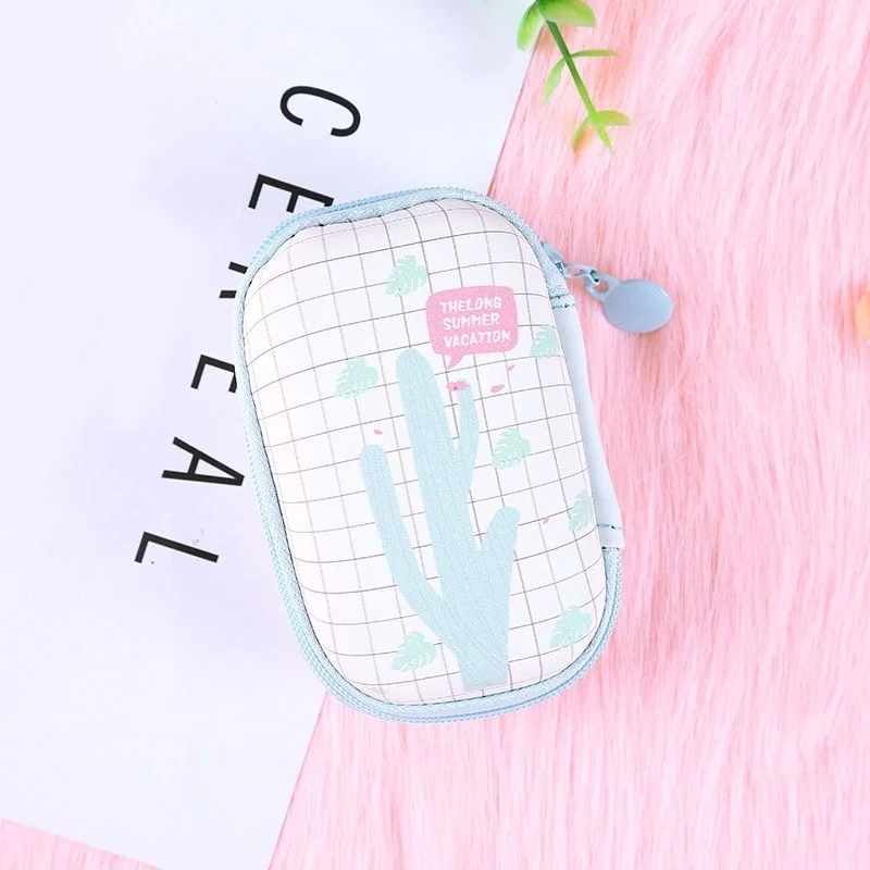 Kawaii мини-наушники, зажимы для бумаги, органайзер, чехол для ключей, чехол для наушников, карта памяти, офисный стол, органайзер, принадлежности - Цвет: A