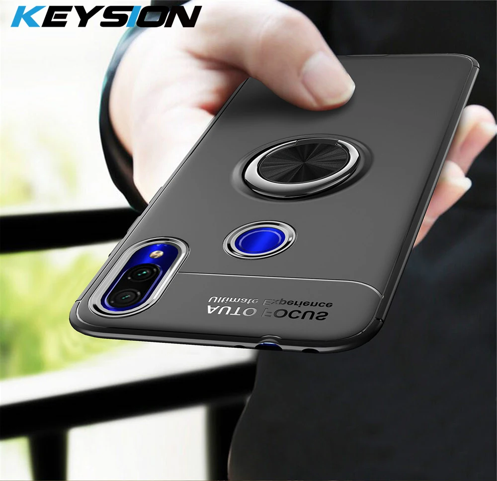

KEYSION Phone Case for Samsung Galaxy A70 A50 A30 A40 A20 A10 A60 Magnetic Ring Silicone Cover for Samsung A70s 50s 30s 20s A10s