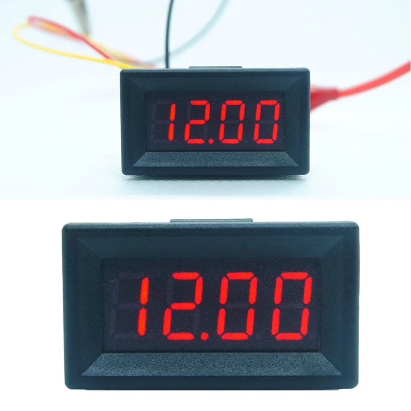 DC 0-99,99 V(100 V) 4-знака после запятой 0,36 дюймов цифровой вольтметр 3 провода Напряжение Панель метр