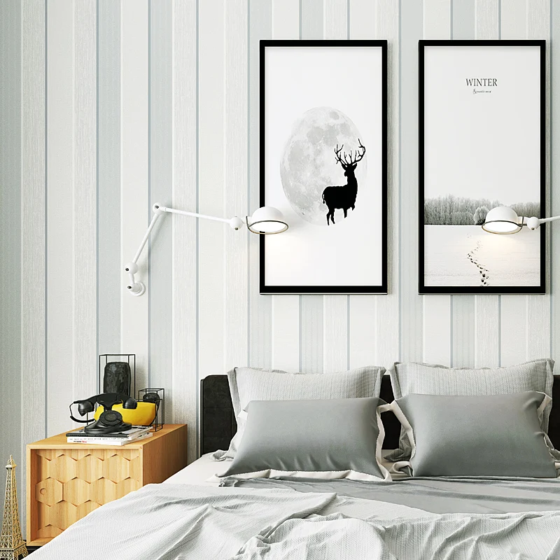 

Черно-серые полосатые обои 3d из нетканого материала для спальни гостиной дивана фоновые обои для стен домашний декор в рулонах