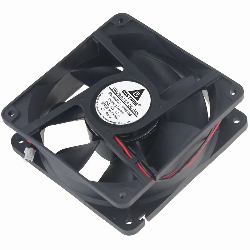 Gdstime 2 шт. DC 12 В 120 мм x 38 ПК система охладитель 120x120x38 2Pin корпус компьютера