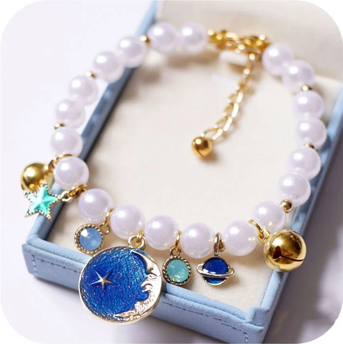 Princess Pearl Pet Necklace Accessories for Small Animals and Dogs | Wedding Jewelry for Yorkshire and Other Breeds image 3