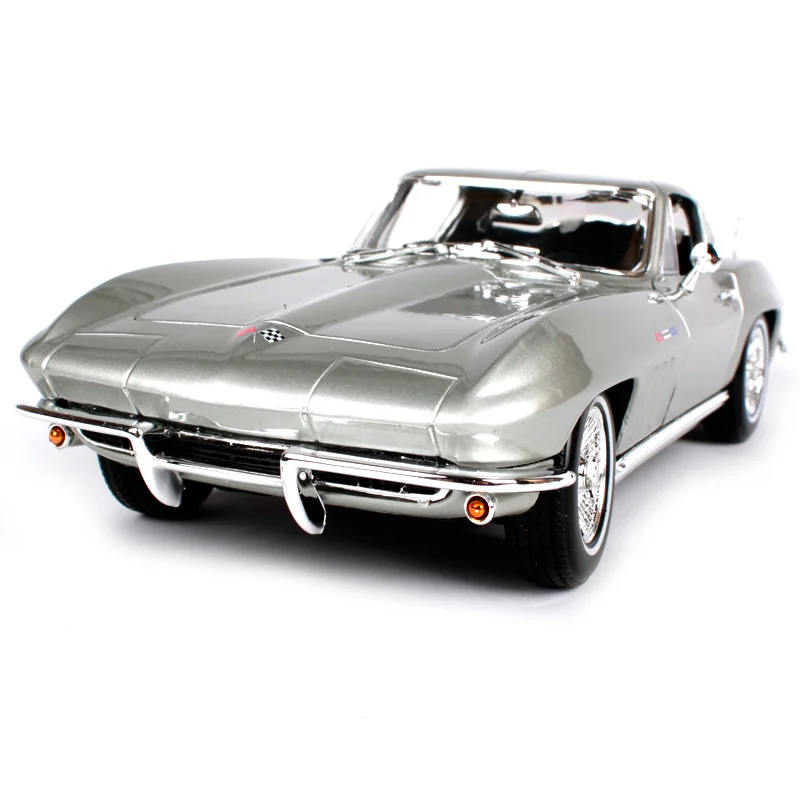 Maisto 1:18 1965 chevrolet chevelle серебристо синий автомобиль литой 242*100*68 мм роскошный