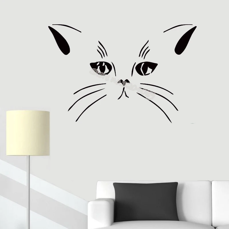 Наклейки на стену с изображением кошки котенка венчиков домашний декор для