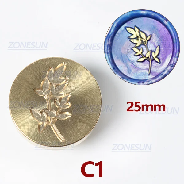 C1 ZONESUN специальная печать штамп с деревянной ручкой для упаковки подарков письма конверты посылки DIY свадебные приглашения - Цвет: C1