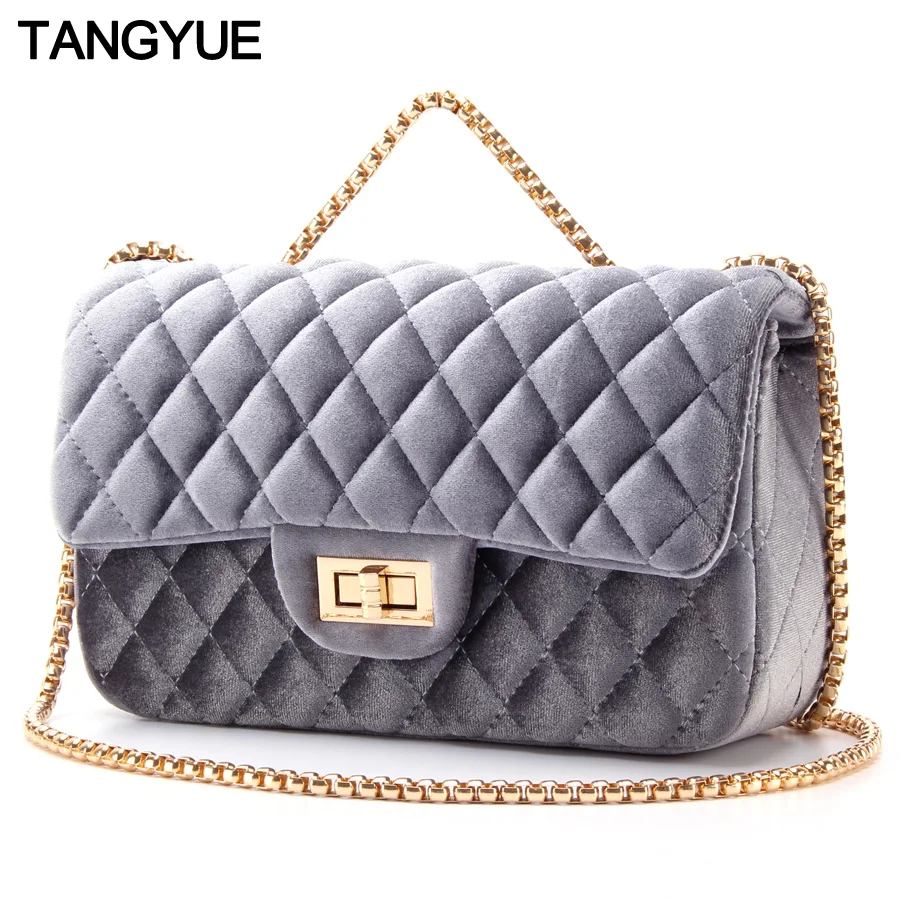 

TANGYUE Crossbody Bag for Woman Shoulder Bag Small Velour Women's Handbags Ladies Hand Bags Female sac a main bolsas feminina