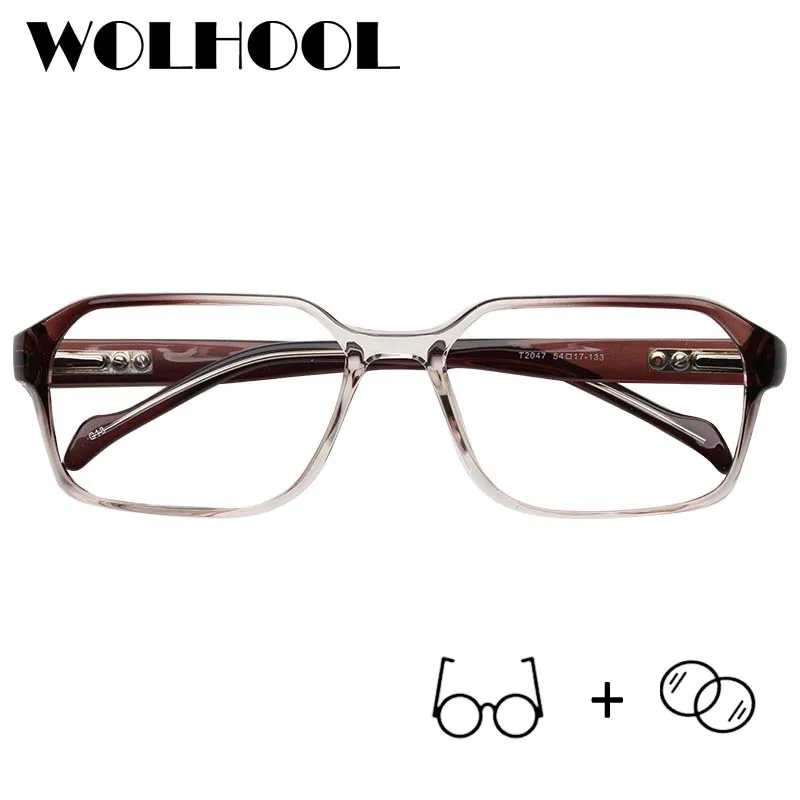 High Quality Tr90 Transparent Progressive Prescription Glasses Men Ultralight Square Optical Eyewear Spectacles Women |