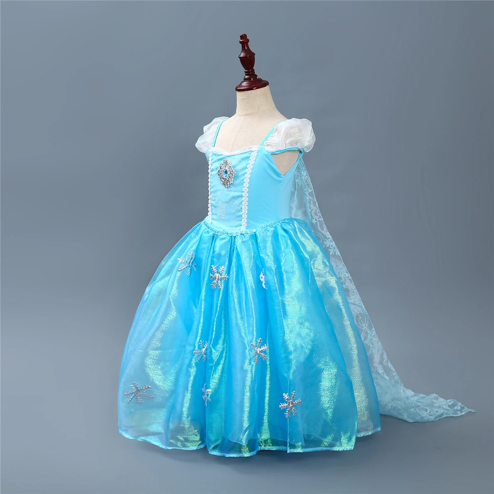 Детское платье принцессы Эльзы на день рождения лето-осень 2018 | Детская одежда и