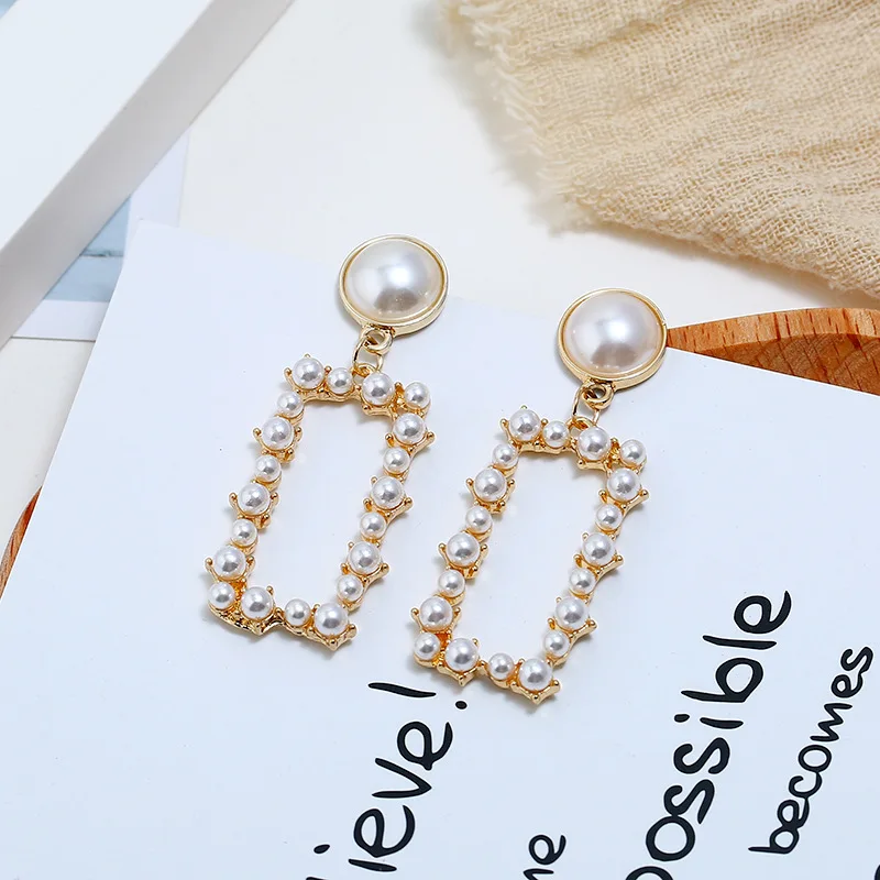 Женские серьги-подвески с геометрическим рисунком серьги ручной работы для