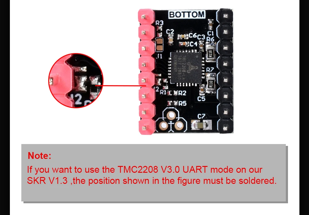 3d принтер шаговый двигатель 5 шт. TMC2208 v3.0 двигатель UART режим шаговый драйвер модуль TMC 2208 инструменты stepstick запчасти