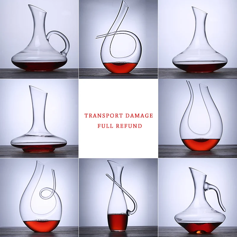 Рождественский Графин для вина ручная выдувка Хрустальное стекло без свинца