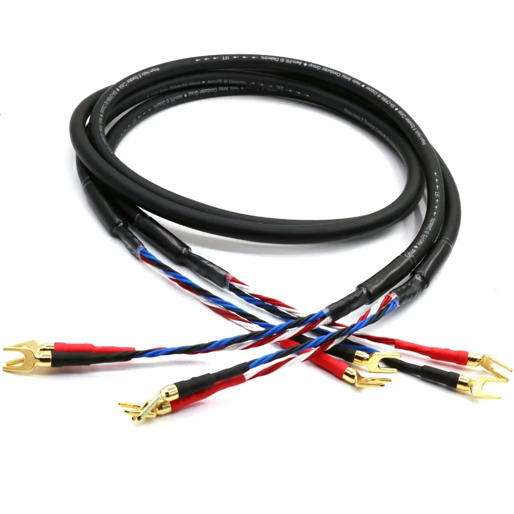 Аудиокабель аудио Helix8 с позолоченным разъемом spade аудиокабель loundspeaker|speaker cable|speaker