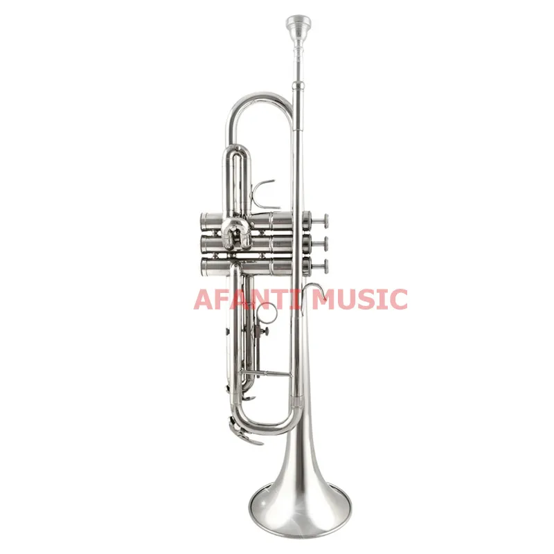 

Afanti Music Bb tone / Yellow Brass / Nickel Plated Trumpet (ATP-1382)