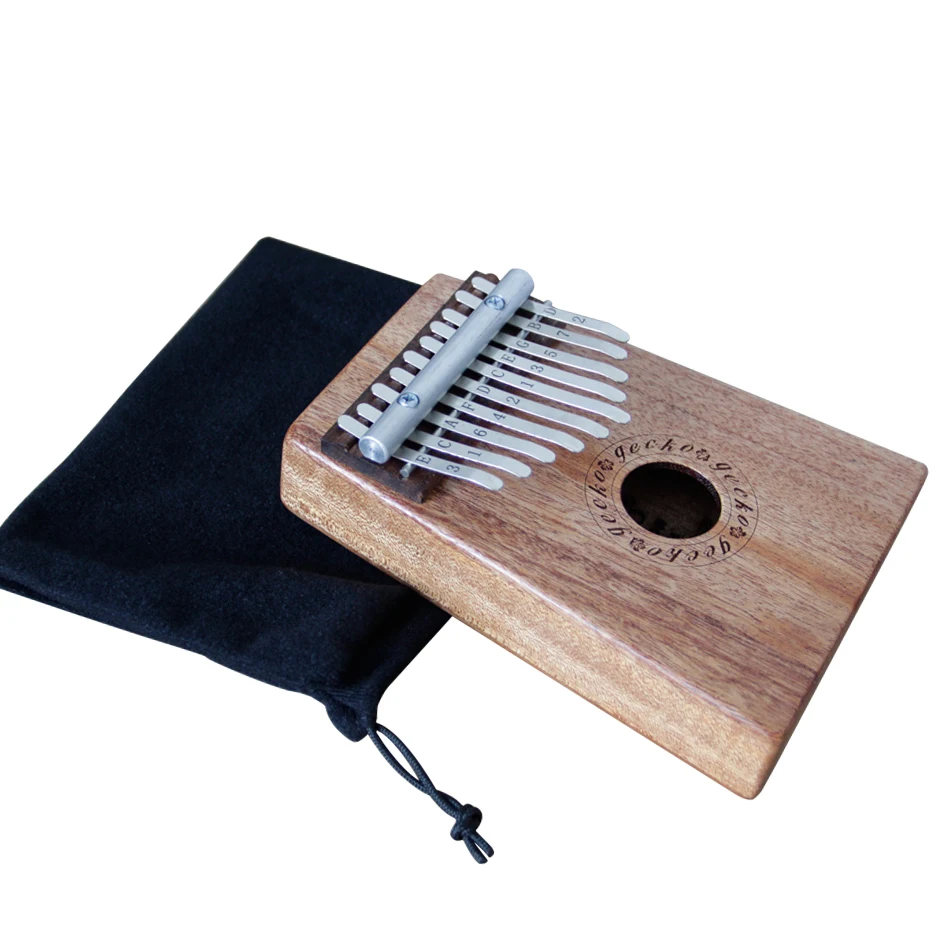 Лидер продаж пианино Gecko Kalimba K10M/K10MEQ с 10 клавишами Африканским большим пальцем