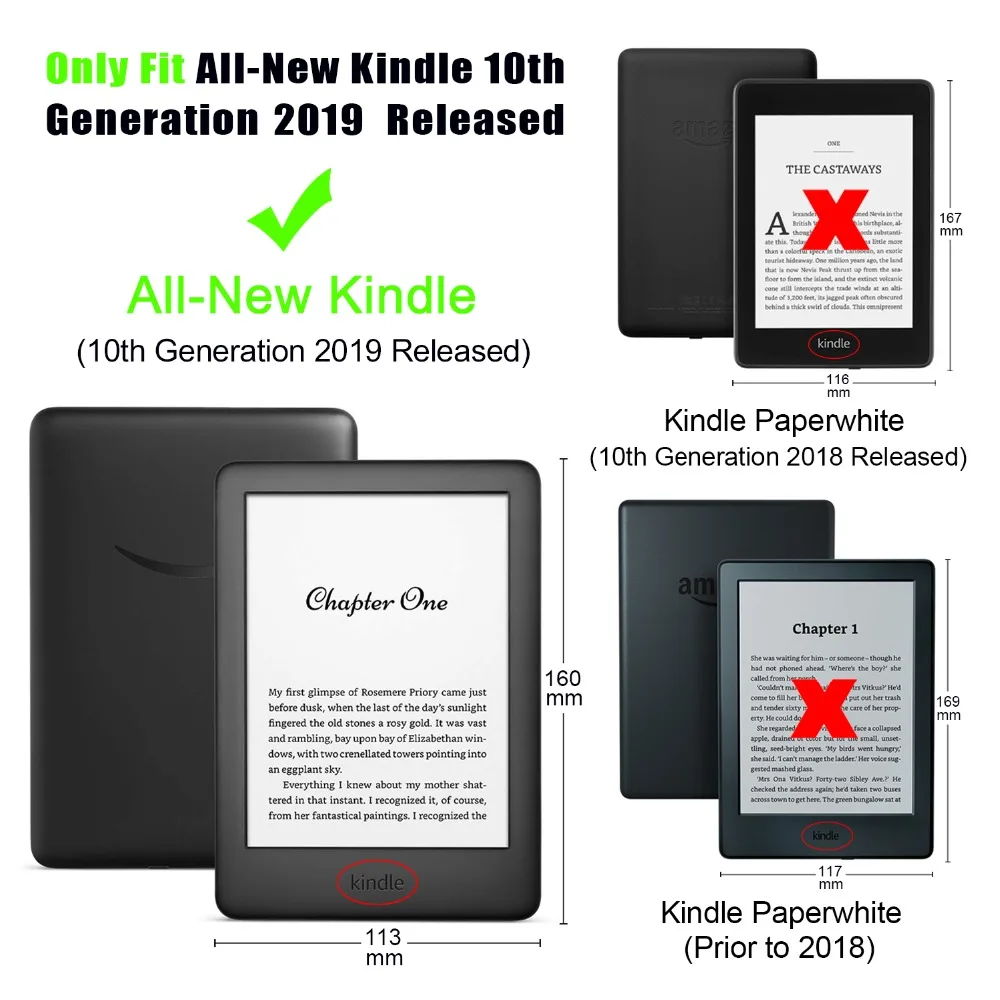Чехол для Amazon new kindle 2019 10th 6 &quotчехол электронной книги чехол с ручкой grap funda capa +