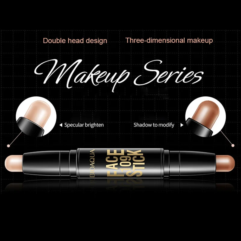 Прямая поставка BIOAQUA консилер для макияжа ручка с двойной головкой 3D бронзер