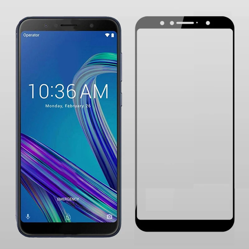 Закаленное стекло с полной проклейкой для ASUS ZenFone Max Pro M1 ZB602KL защитная пленка 9H