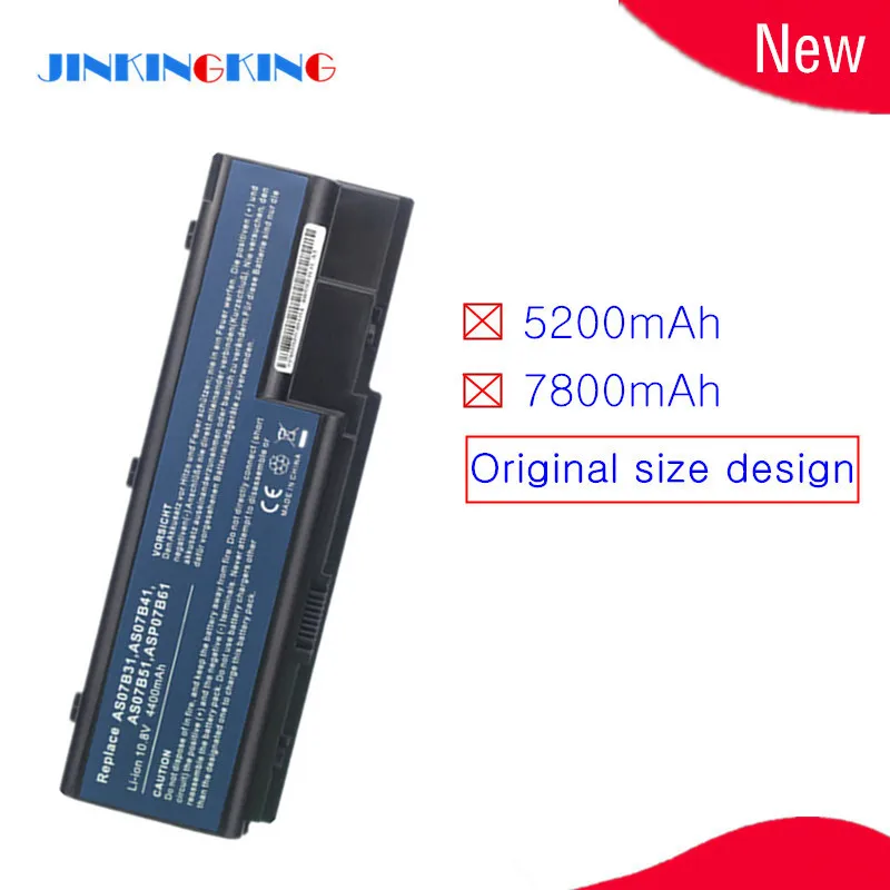 10 8 В Новый аккумулятор для ноутбука Acer Aspire 6920 6530 6930 6930G 6935G 7220 7320 AS07B71 AS07B72 AS07B51 AS07B52
