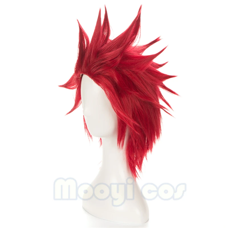 Парик для косплея My Hero Academy Kirishima Eijiro 35 см короткие прямые термостойкие