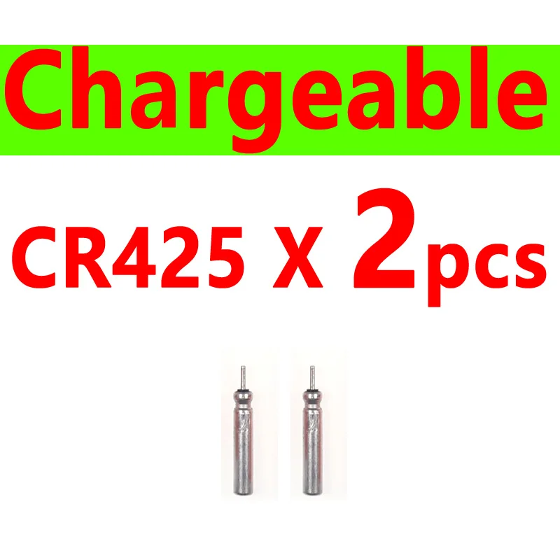 2 Chargeable CR425 4 шт. электронный поплавок для ловли карпа, светящийся поплавок для ночной рыбалки, поплавок для рыбы CR425, аккумулятор/дополнительно перезаряжаемый - Цвет: 2 Chargeable CR425
