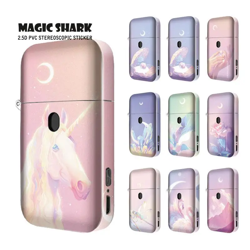 Волшебная Акула мечтательная стрекоза фламинго единорог Кристальный жемчуг