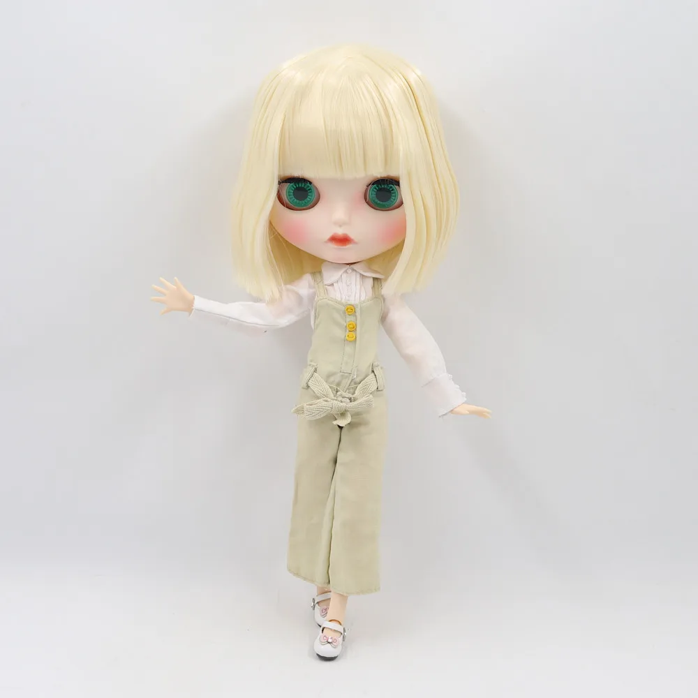 Ледяной DBS Blyth кукольные 1/6 bjd с белой кожи светлые волосы и матовая лицевая
