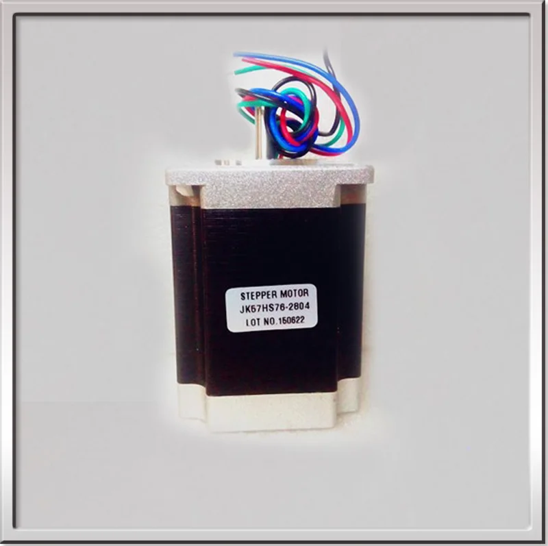 Motor de Passo Redonda do Eixo e d Altura 2.8a 1.89 n. m 10 w 2 Fase 4-wire 1.8 Grau 57hs76-2804 Nema23 6.35 Eixo 76 mm 3.08 v