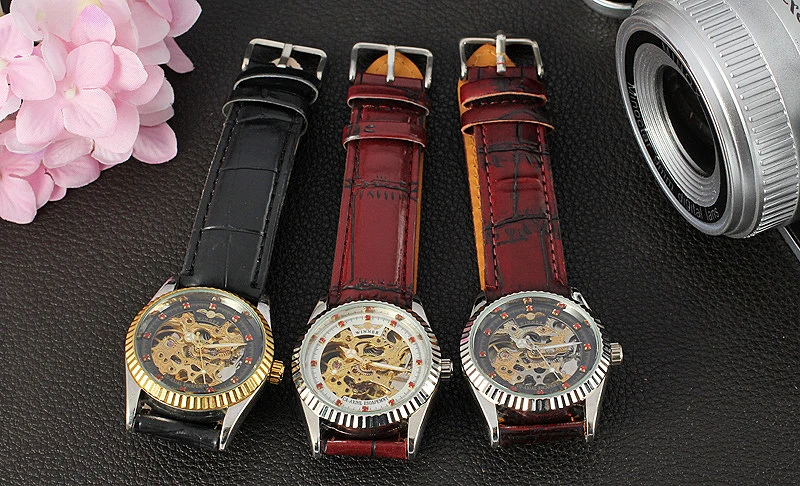 Часы наручные WINNER женские Автоматические брендовые роскошные механические с